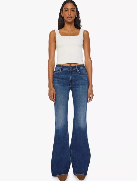 MOTHER Denim - Mother The Doozy Flare Jeans in Uncharted Waters 25